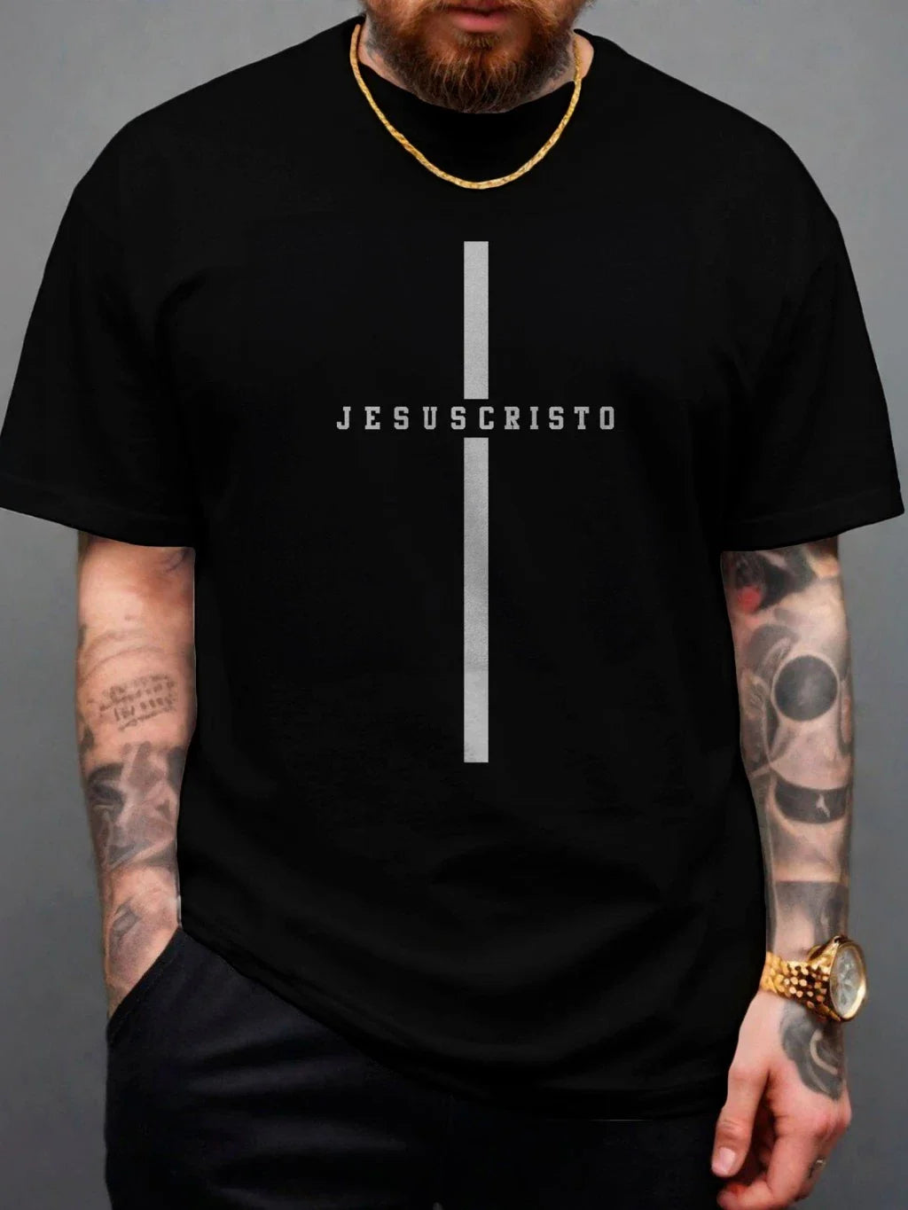 Camiseta Evangélica “Jesus Cruz” — Simples, Forte e Cheia de Significado