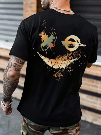 Camiseta Masculina Smile X — O Sorriso que Corta o Padrão