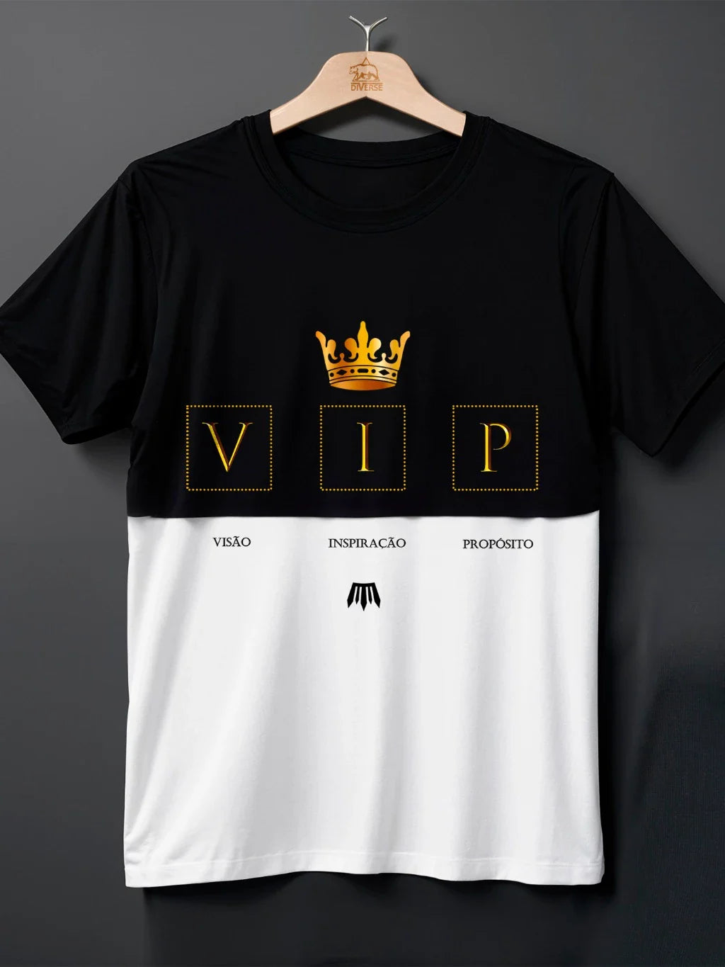 Camiseta “VIP” — Vista Propósito, Imponha Presença (Algodão 100%)