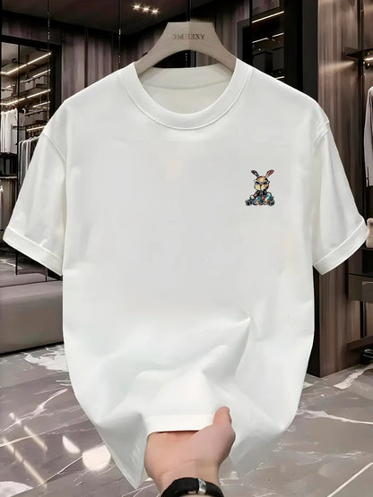 Camiseta Rabbit Graffiti Hungria Store™ 100% Algodão — Street Art de Impacto