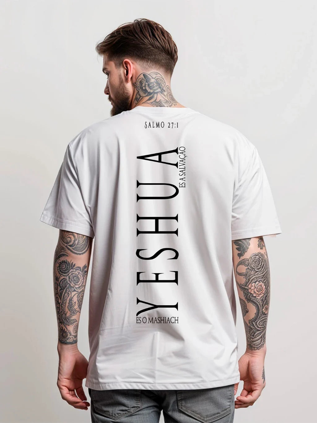 Camiseta Masculina Yeshua — Fé Urbana + Mensagem Profunda