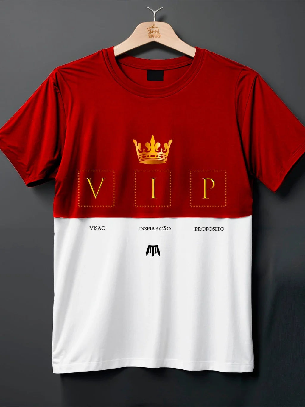 Camiseta “VIP” — Vista Propósito, Imponha Presença (Algodão 100%)