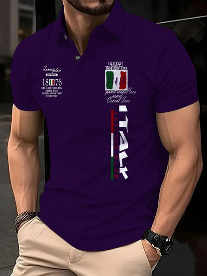 Polo Masculina Italy 1876 — Classe, Conforto e Presença (Tecido Piquet)