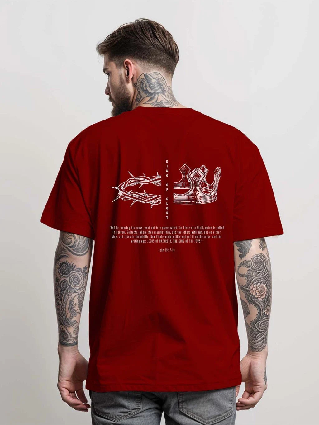 Camiseta Masculina “Rei dos Reis” — Proclame Cristo com Estilo Streetwear