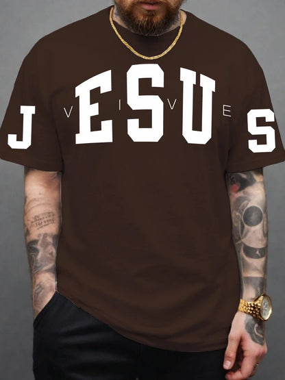 Camiseta Masculina Jesus Vive — A Vitória que Você Veste