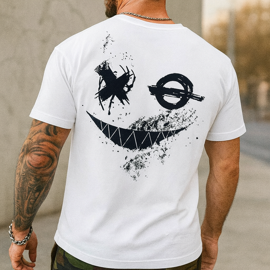 Camiseta Masculina Smile X — O Sorriso que Corta o Padrão