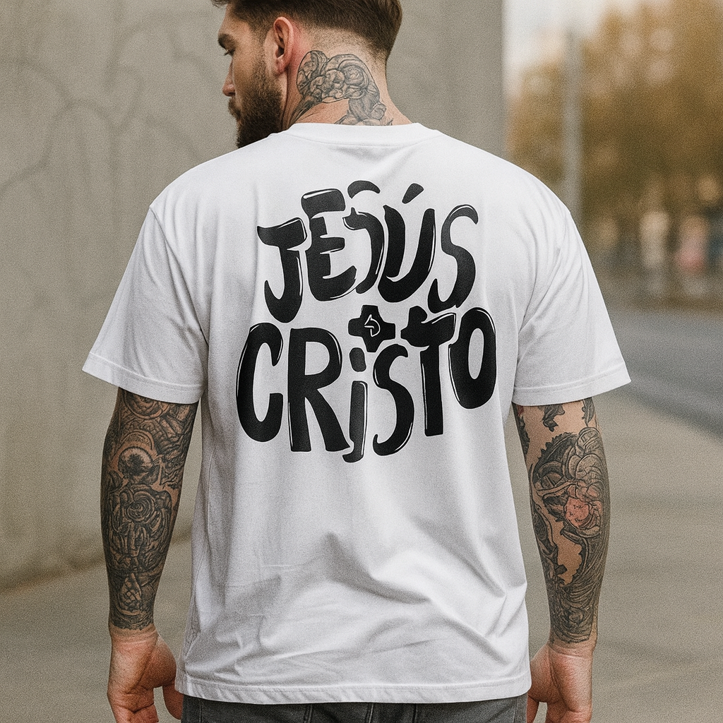 Camiseta Jesus Cristo™ 100% Algodão — Fé que se Veste