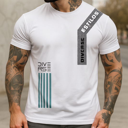 Camiseta “Estilos” — O Básico que Vira Destaque