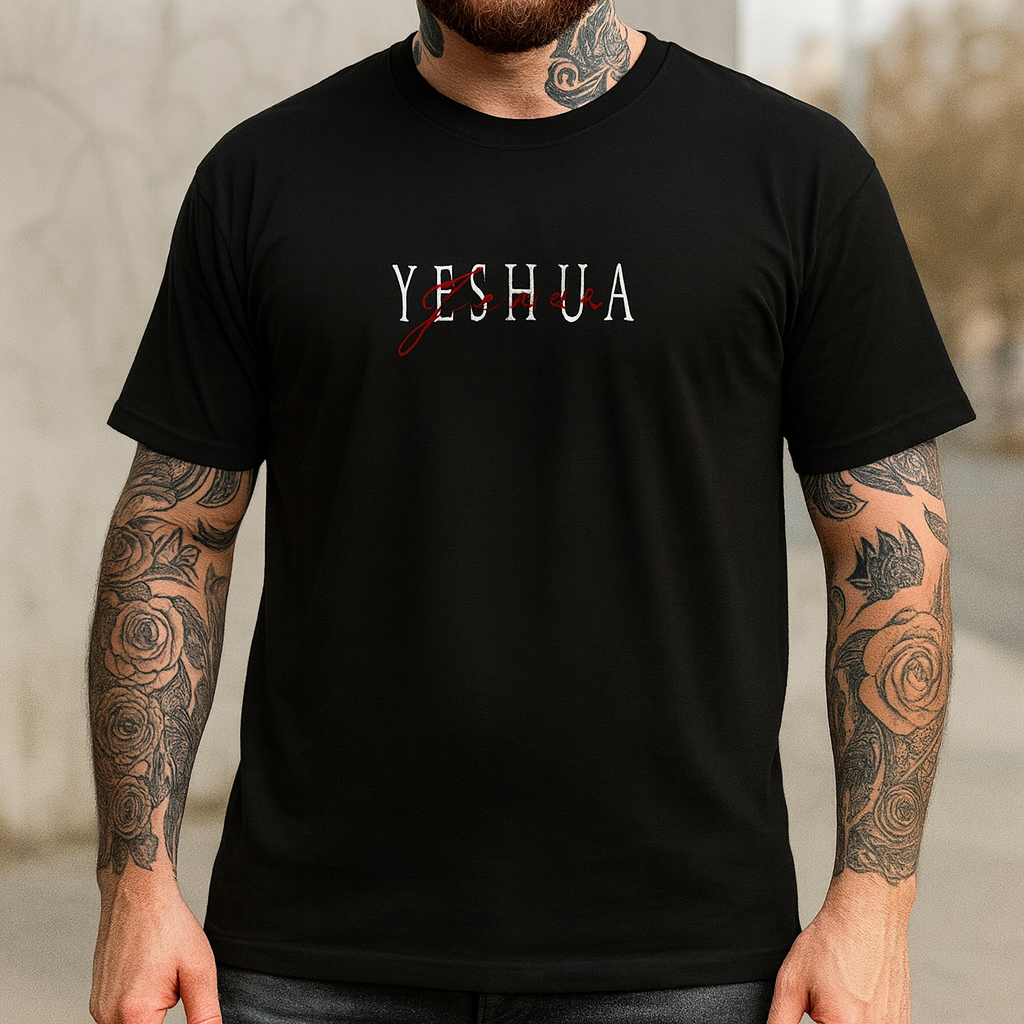 Camiseta Masculina Yeshua — Fé Urbana + Mensagem Profunda
