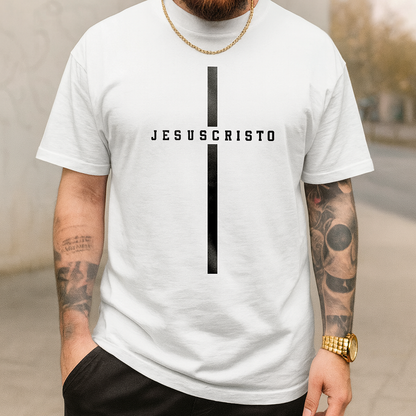 Camiseta Evangélica “Jesus Cruz” — Simples, Forte e Cheia de Significado